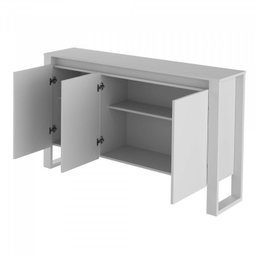 Kit 4 Peças com Mesa para Escritório em L, Gaveteiro, Armário Multiuso e Balcão - 11