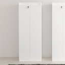 Ver imagem 5 de Conjunto 4 Peças com Mesa para Escritório em L, Gaveteiro, Armário Multiuso e Balcão Branco
