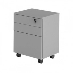 Kit 4 Peças com Mesa para Escritório em L, Gaveteiro, Armário Multiuso e Balcão - 15