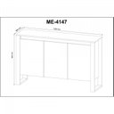 Ver mais imagens de Conjunto 2 Peças com Mesa para Escritório em L e Armário Multiuso Baixo Nogal