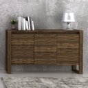 Ver imagem 5 de Conjunto 2 Peças com Mesa para Escritório em L e Armário Multiuso Baixo Nogal Marrom