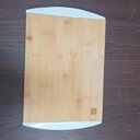 Ver imagem 2 de Tábua de Corte 2 Gavetas Coletoras Plastico Home&co Retangular Bambu 4x38x25cm Natural