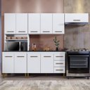 Ver mais imagens de Cozinha Completa 10 Portas 3 Gavetas Atenas Kaiki Moveis Branco