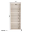 Ver imagem 4 de Sapateira Planejada 2 Portas Corino Hera CabeCasa MadeiraOriginals Off White/Cream