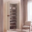 Ver imagem 2 de Sapateira Planejada 2 Portas Corino Hera CabeCasa MadeiraOriginals Off White/Cream