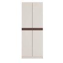 Ver imagem 3 de Sapateira Planejada 2 Portas Corino Hera CabeCasa MadeiraOriginals Off White/Cream