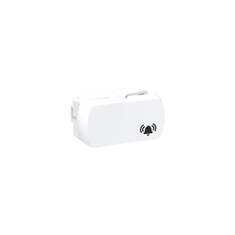5 Unidades Módulo Interruptor Modelo Campainha 10a Cor Branco Durín