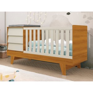 Berço Americano com Mesa de Cabeceira Prince