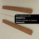 Ver imagem 6 de Cozinha Compacta Donna Plus 6 Portas e 2 Gavetas MDP Yescasa Marrom/Mel/Arenas