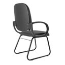 Ver imagem 2 de Cadeira Escritório Interlocutor Fixa Estofada Anatômica Base Sky com Braço