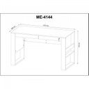 Ver imagem 6 de Conjunto 3 Peças com Mesa para Escritório 127cm, Armário Multiuso Baixo e Balcão para Nogal Preto