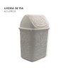 Cesto de Lixo Basculante Renda Floral 4,5 Litros Branco - 2