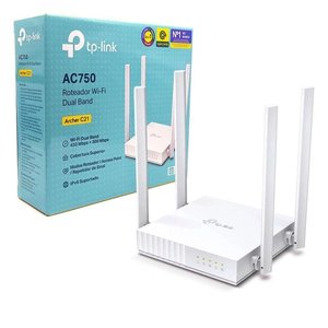 Roteador Wireless Ac750 Archer C21 Dual Band 2,4/5ghz 4 Ant