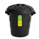 Ver imagem 3 de Lixeira Cozinha Banheiro 10 Litros Cesto Lixo com Tampa Alca Balde Multiuso Casa Comercio Preta
