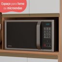 Ver imagem 7 de Paneleiro Macadâmia 70cm 4 Portas para Microondas Branco/Freijó