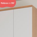 Ver imagem 6 de Paneleiro Macadâmia 70cm 4 Portas para Microondas Branco/Freijó
