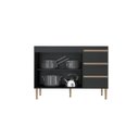 Ver imagem 3 de Balcão Pia Cozinha Modulada Serena com Gavetas Mdp 0449:preto