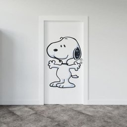 Adesivo para Porta Snoopy Mod01:50 x 73 cm - 1