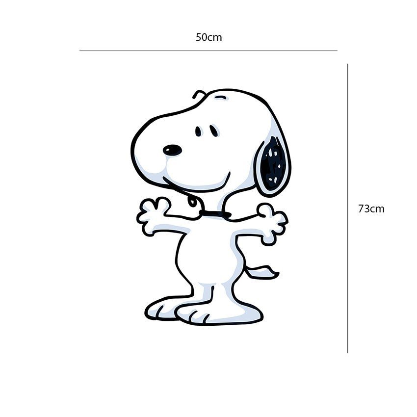 Adesivo para Porta Snoopy Mod01:50 x 73 cm - 2