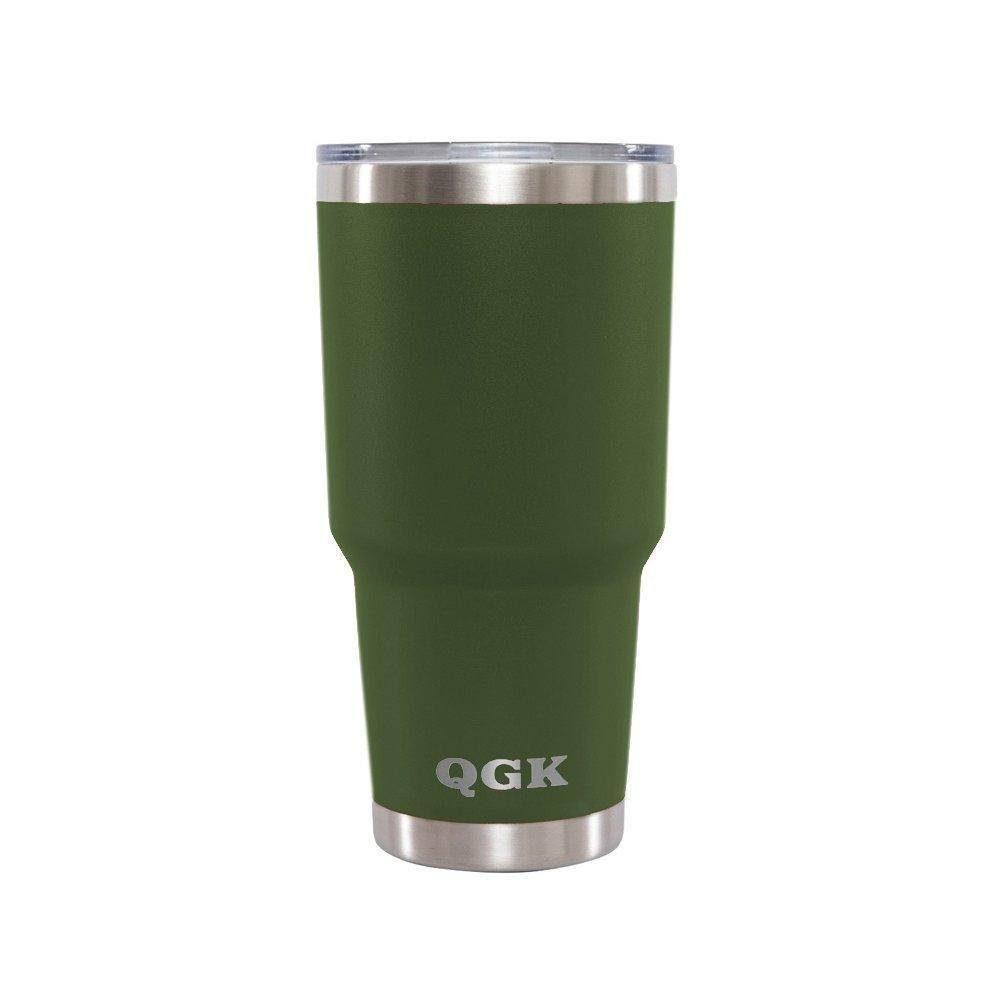 Copo Termico Tumbler 887ml Qgk Verde Militar com Tampa - 4