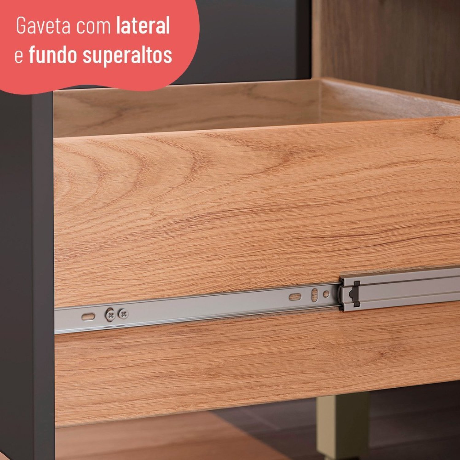 Cozinha Completa 9 Portas 3 Gavetas Torre Quente e Balcão para Pia Macadâmia - 12