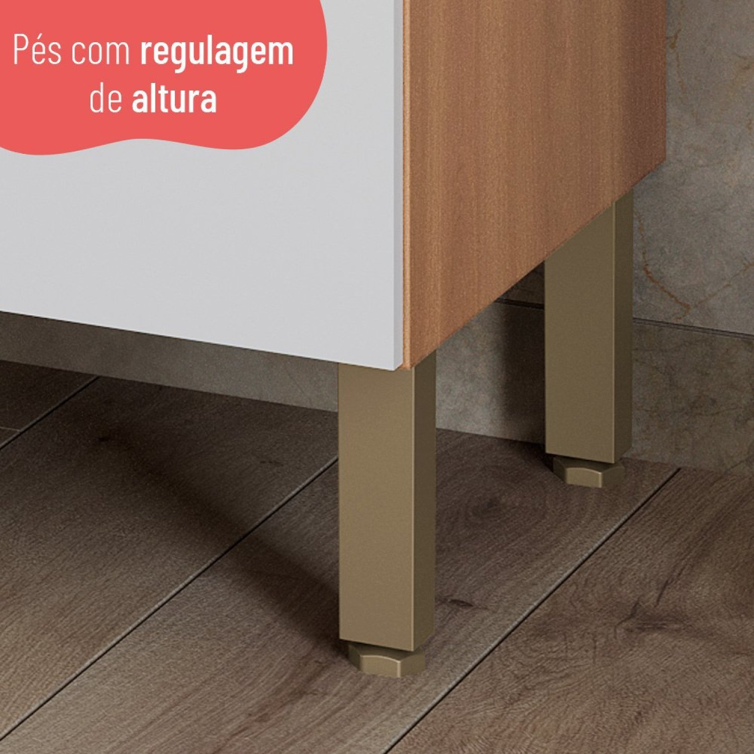 Cozinha Completa 5 Peças com Balcão Macadâmia - 15