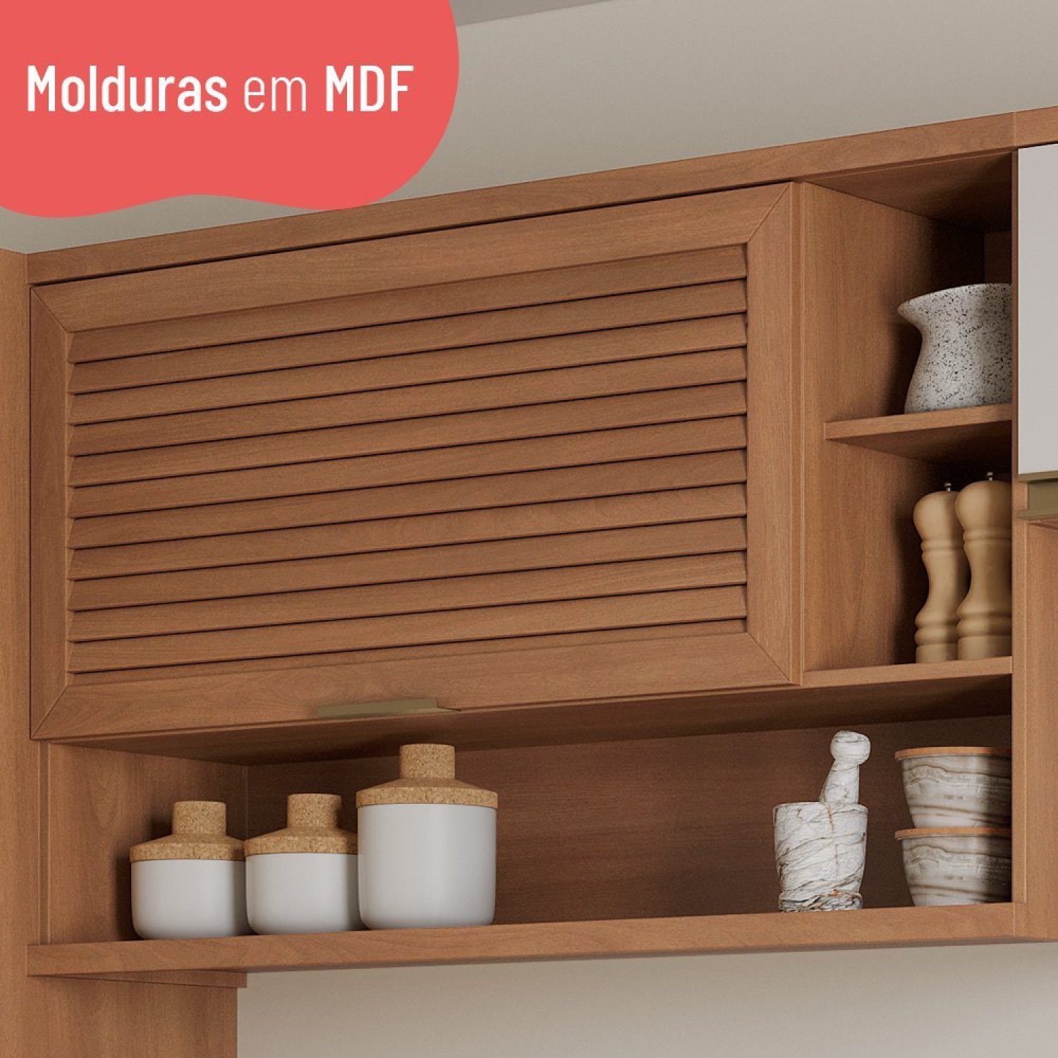 Cozinha Completa 5 Peças com Balcão Macadâmia - 8