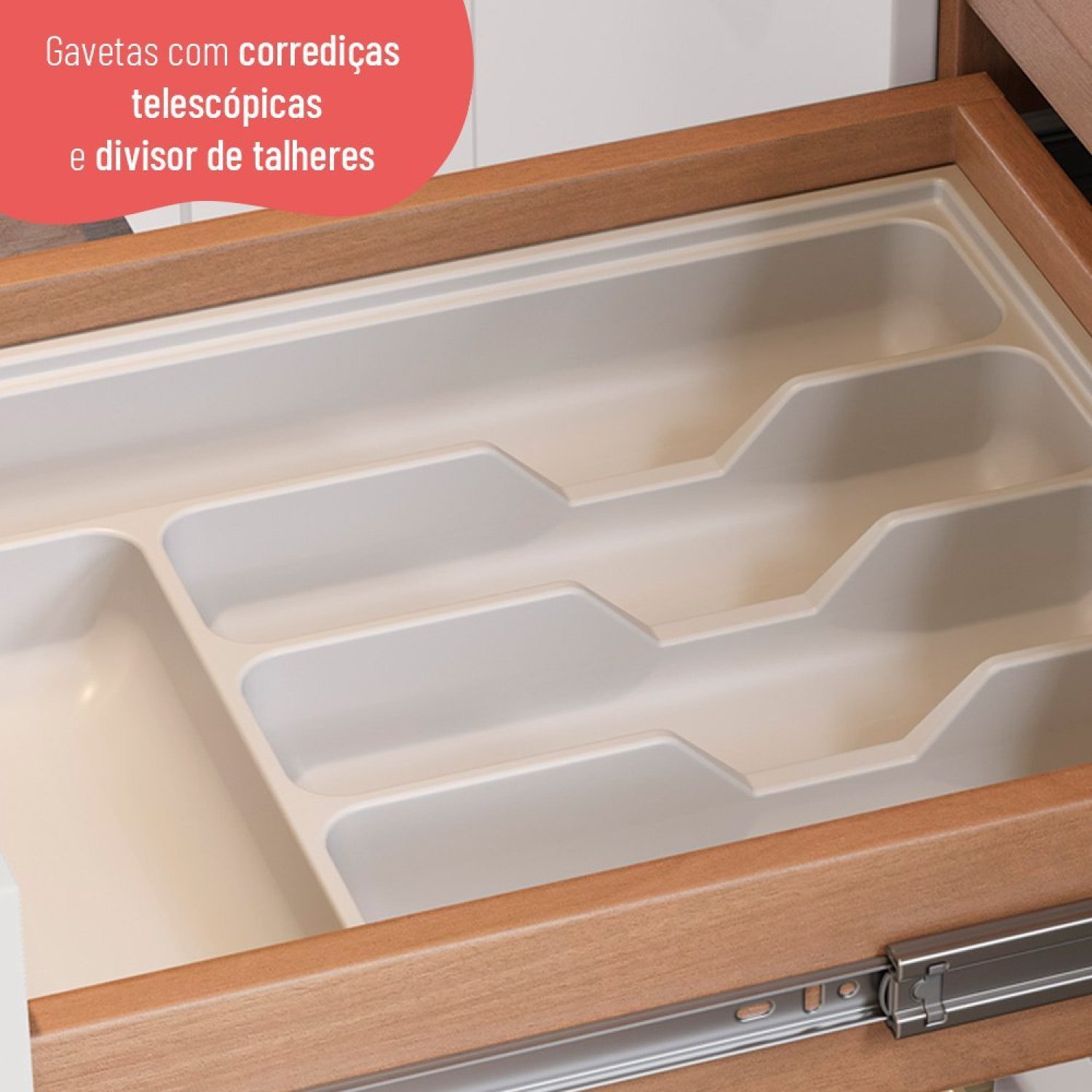 Cozinha Completa 5 Peças com Balcão Macadâmia - 10