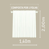 Cortina Provador de Roupas 100% Blackout Cinza 1,40x2,00 - 2