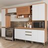 Cozinha Completa 10 Portas 3 Gavetas com Armário e Balcão Macadâmia - 1