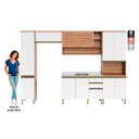 Ver imagem 4 de Cozinha Completa 10 Portas 3 Gavetas com Balcão de Pia Macadâmia