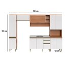 Ver imagem 3 de Cozinha Completa 10 Portas 3 Gavetas com Balcão de Pia Macadâmia