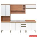 Ver imagem 2 de Cozinha Completa 10 Portas 3 Gavetas com Balcão de Pia Macadâmia
