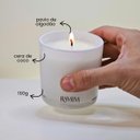 Ver imagem 2 de Vela Aromática Perfumada 40h Frasco Branco