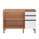 Ver imagem 2 de Balcão Gabinete Macadâmia Para Pia 2 Portas