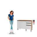 Ver imagem 5 de Balcão Gabinete Macadâmia Para Pia 2 Portas