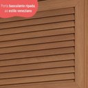 Ver imagem 6 de Armário 120cm 1 Porta Basculante Macadâmia Marrom/Freijó