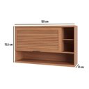 Ver imagem 4 de Armário 120cm 1 Porta Basculante Macadâmia Marrom/Freijó