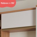 Ver imagem 5 de Armário 80cm 1 Porta Basculante Macadâmia Branco/Freijó