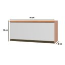 Ver imagem 4 de Armário 80cm 1 Porta Basculante Macadâmia