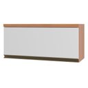 Ver imagem 3 de Armário 80cm 1 Porta Basculante Macadâmia Branco/Freijó