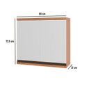 Ver imagem 4 de Armário 80cm 2 Portas Macadâmia