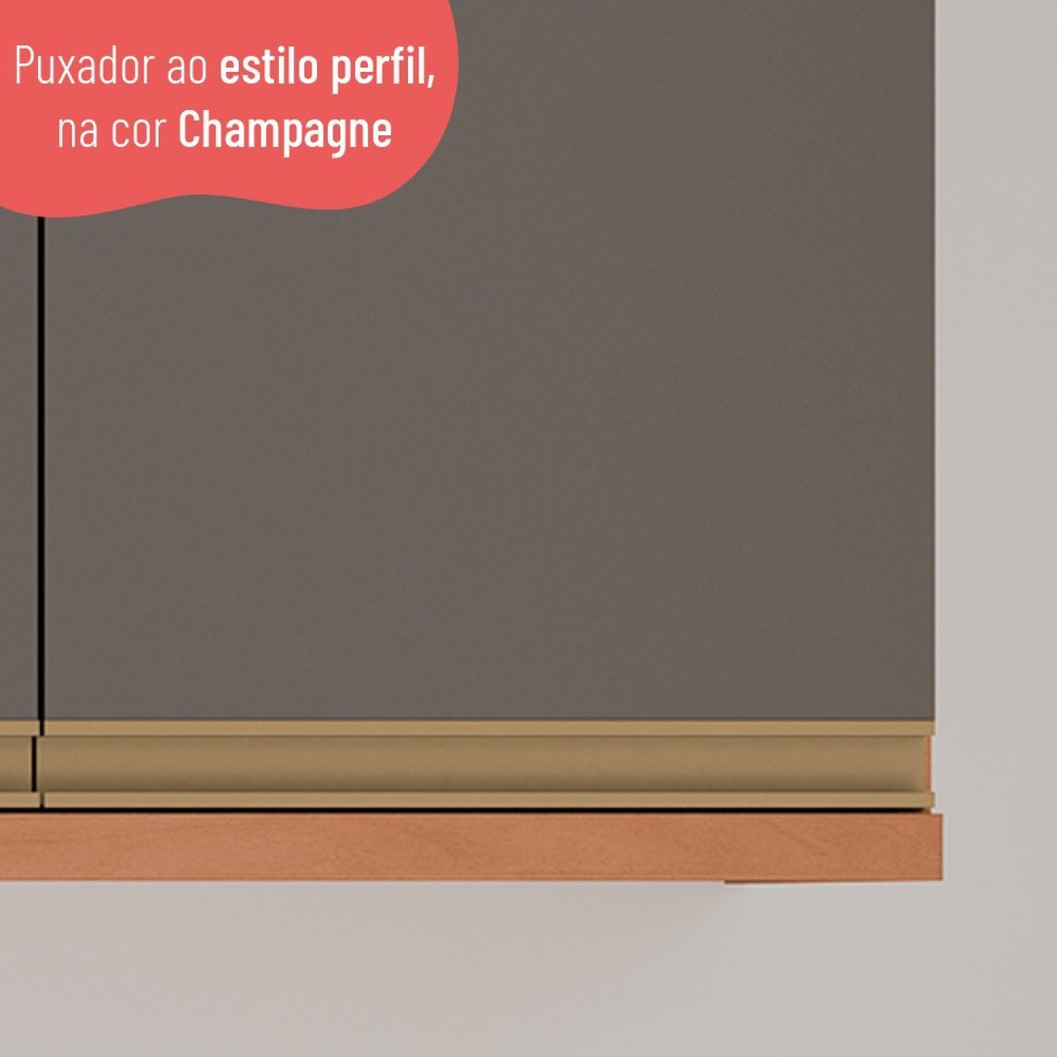 Armário 80cm 2 Portas Macadâmia - 7