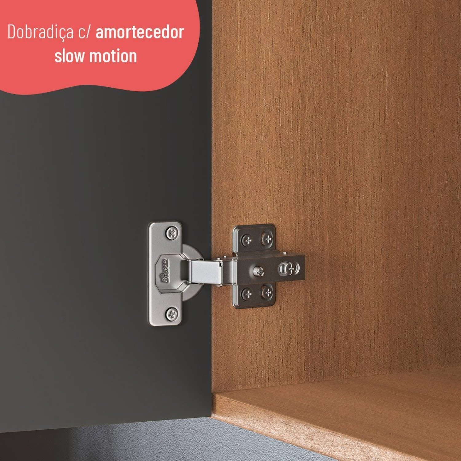 Armário 80cm 2 Portas Macadâmia - 6
