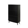 Sapateira Kaki 3 Portas 142 Cm X 86 Cm X 34 Cm Preto Petar/ Telinha Rattan - 4