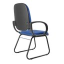 Ver imagem 2 de Cadeira Escritório Interlocutor Fixa Estofada Anatômica Base Sky com Braço