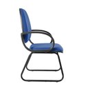 Ver imagem 6 de Cadeira Escritório Interlocutor Fixa Estofada Anatômica Base Sky com Braço