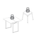 Ver imagem 5 de Conjunto Mesa Extensível 2 Banquetas