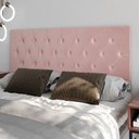 Ver imagem 2 de Cabeceira Estofada Painel Cama Box Casal 1,60 Queen Quarto Princesa Paris com Captonê - Rose Suede