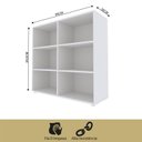 Ver imagem 3 de Estante Infantil Organizadora 6 Nichos Theo Yescasa